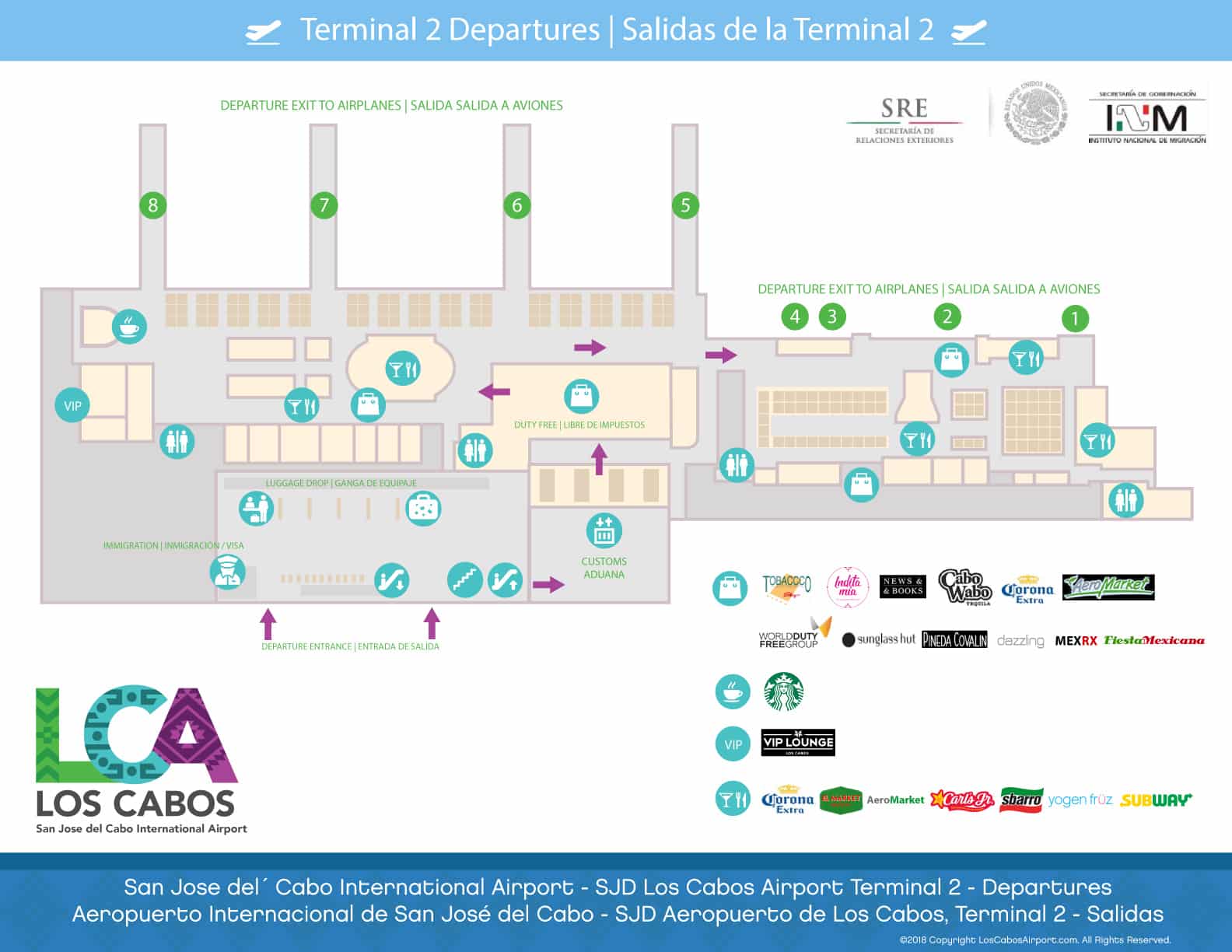 Cabo Airport Maps Sjd International Airport Maps