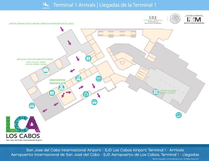 Cabo Airport Maps | SJD International Airport Maps