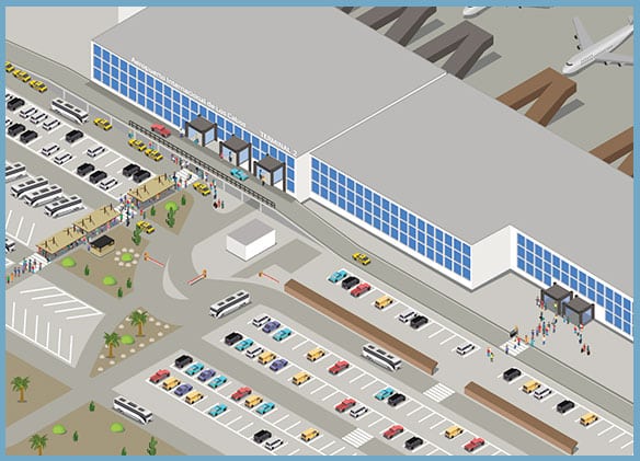 SJD Cabo Airport Parking Map Terminal 2