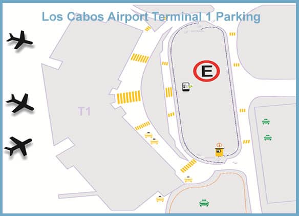 Los Cabos Airport Terminal 1 Parking Map