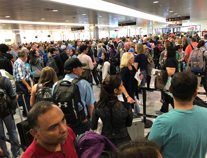 Cabo Airport Immigration Line
