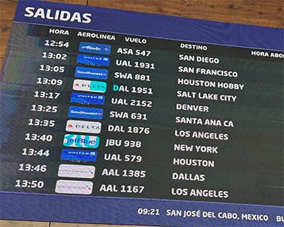 Flight Times at SJD Airport